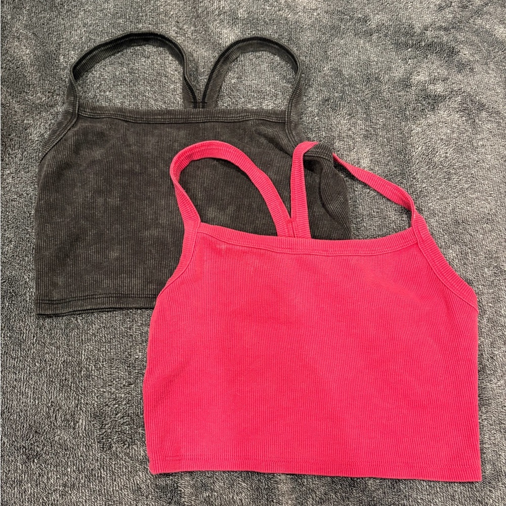 2 Pacsun Basic Crop Tank Tops
